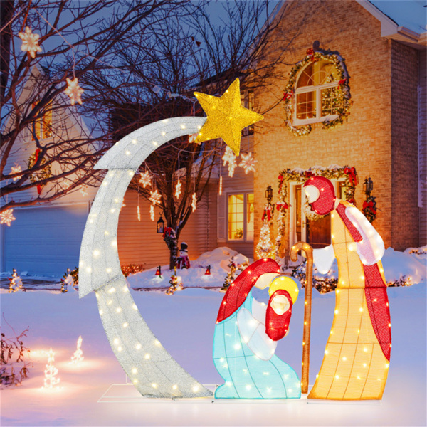 5 ft Christmas decorations with LED lights