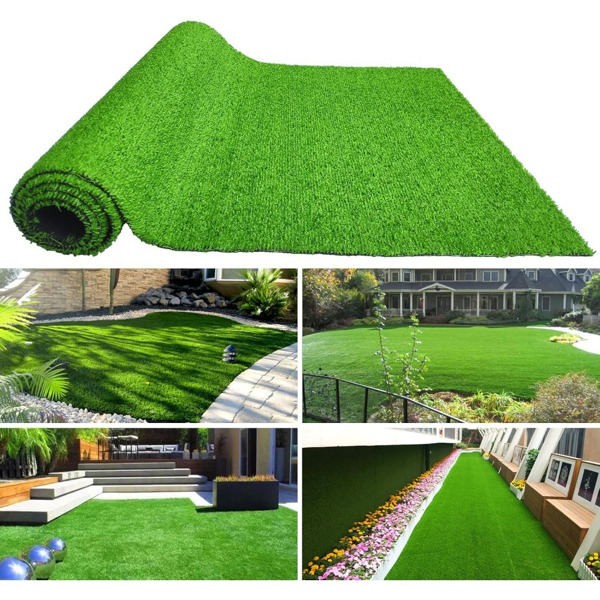 Artificial turf, professional dog mat large turf outdoor carpet terrace pet lawn, artificial carpet with drainage holes, 3.28FT * 16.4FT