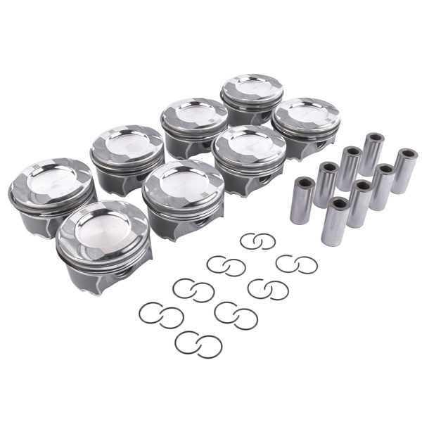 8Pcs Pistons Rings Set for Mercedes-Benz S550 E550 GL550 CLS550 CL550 ML550 4.6L 4.7L M278 Engine 2780301117 A2780301117