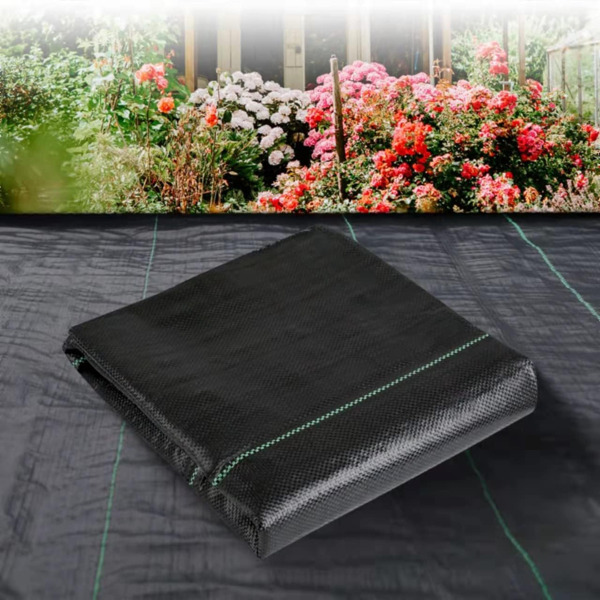 Weed Barrier Landscape Fabric Heavy Duty，Weed Block Gardening Ground Cover Mat, Weed Control Garden Cloth ，Woven Geotextile Fabric for Underlayment，Commercial Driveway Fabric-3FT*50FT(Stacking)