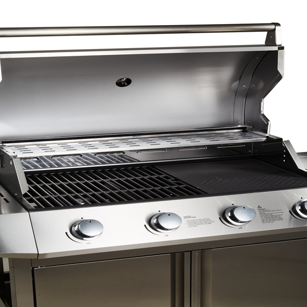 Propane Grill 4 Burner Barbecue Grill Stainless Steel Gas Grill