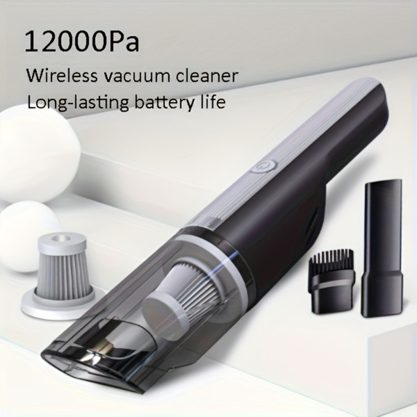 Wireless Silver Car vacuum cleaner wireless car with strong suction handheld vacuum cleaner small mini rechargeable home vacuum cleaner