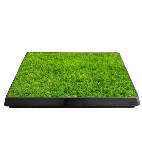 Dog Toilet Indoor Puppy Training Pad, Dog Potty Pet Training Grass Mat, Removable Waste Tray for Easier Clean Up, Artificial Turf, 25"×20"