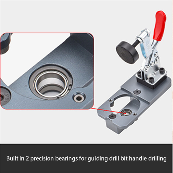 1 PC Silver Drilling Fixture, Guide Hinge, Drilling Guide, Woodworking Tool, Hole Opener, Locator, Door Cabinet