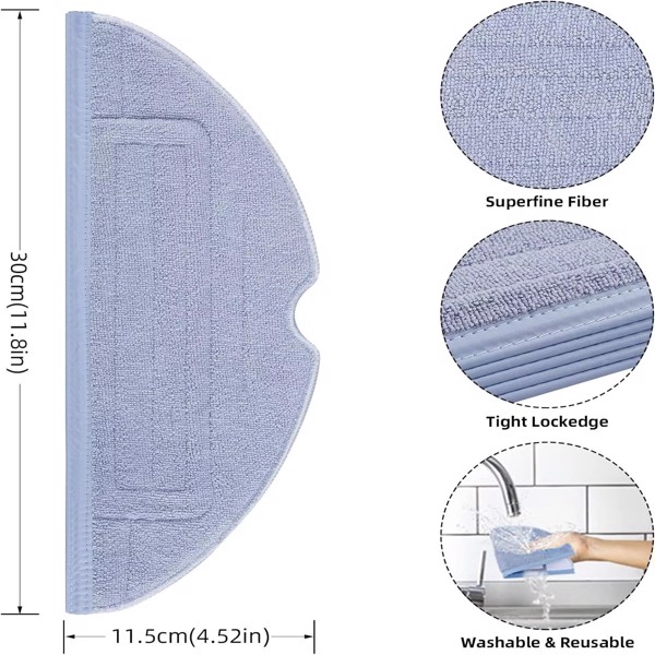 Mop Cloth Pad For Roborock S7 S7+ S7 Plus S7 Max T7S T7S Plus Robot Vacuum