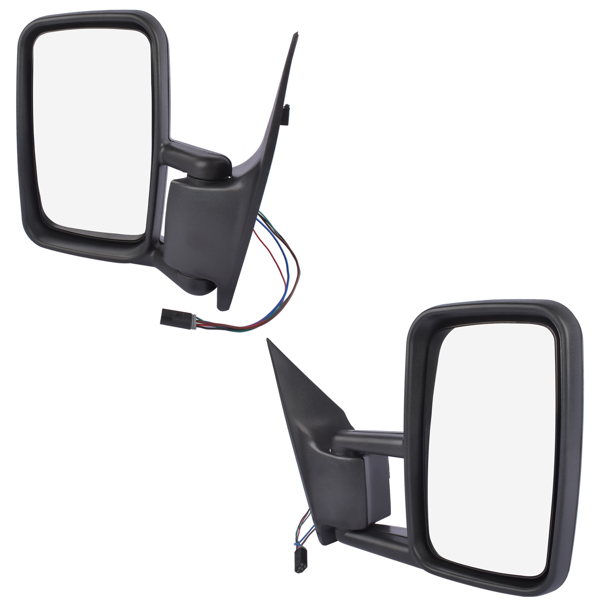 2Pcs Power Door Mirrors Left + Right for 2000-2006 Mercedes Dodge Freightliner Sprinter 2500 3500 2.7L 5104441AA, 5104440AA