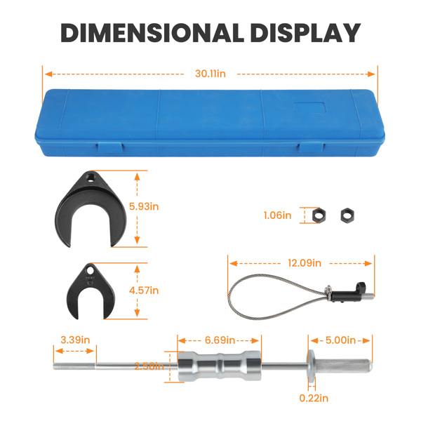 Inner CV Joint Puller Slide Hammer Wheel Drive Axle Half Shaft Removal Tool Sets