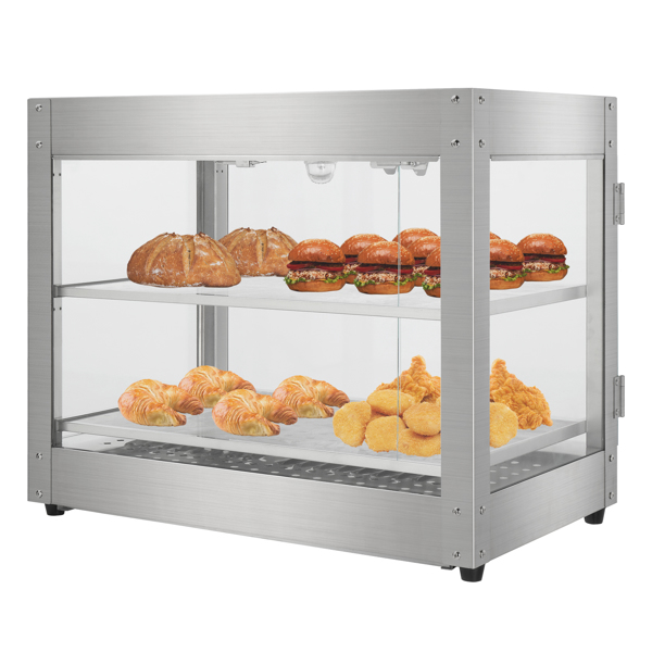 110.00V 800.00W Two Layers Stainless Steel Color Stainless Steel/Tempered Glass Warming Cabinet