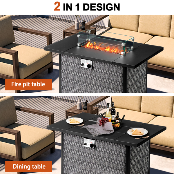  43-inch fire table