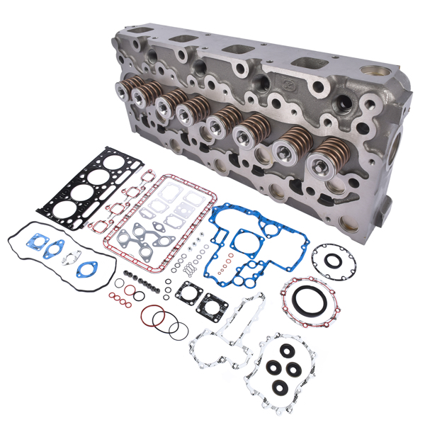 Cylinder Head & Full Gasket Set for Bobcat BL470 BL575 S175 T190 Kubota V2003