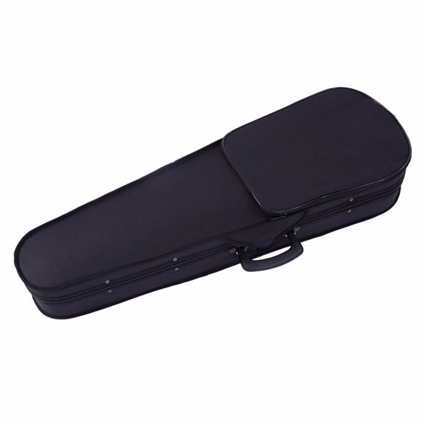 Glarry GV100 1/2 Acoustic Violin Case Bow Rosin Strings Tuner Shoulder Rest Coffee