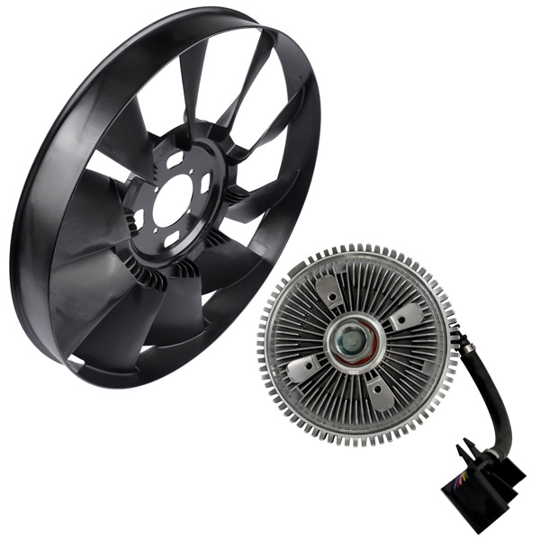 Fan Clutch & Radiator Cooling Fan for GMC Chevy Olds Chevrolet Trailblazer Envoy