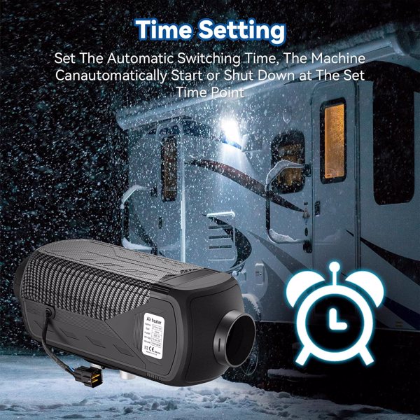 Diesel Heater 8KW 12V-24V Portable Diesel Air Heater with Muffler, Remote Control, LCD Monitor, Fast Heating Defrost Defog for Campers, Truck, RV, Boat, Garage