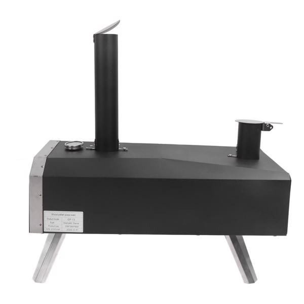 Outdoor Pizza Oven Wood Fired Maker Outside Stove 12in Portable Stainless Steel for Backyard