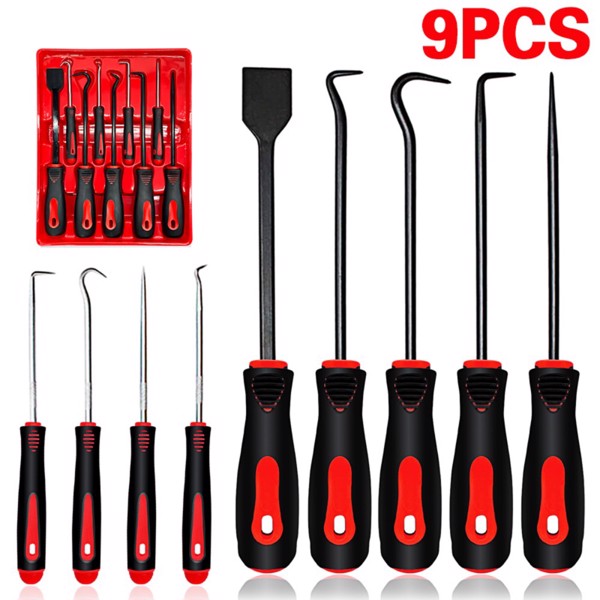 9PCS Profession Scraper Hook And Pick Tool Set O Ring Seal Removal Set&Mini Hook