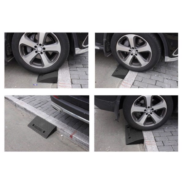 Vehicle Slope Ramp Universal Heavy Duty Rubber Kerb Ramps Car Bikes Threshold