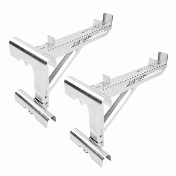 2PCS Ladder Jacks Adjustable Stabilizer Tripod Load Bearing Bracket Alloy Steel Ladder Stand Kit