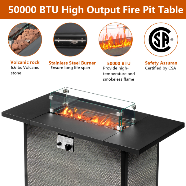 43-Inch Fire Table