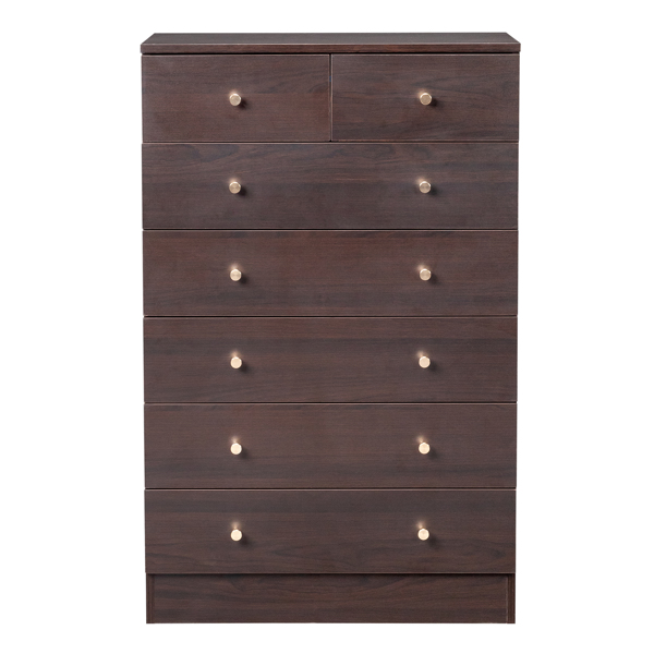 Modern Simple 7-Drawer Dresser Brown