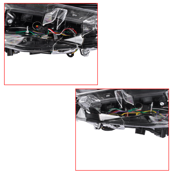 Pair Headlight Full LED Type Driver & Passenger Side For 2022-2024 Toyota RAV4 811500R360 811100R360