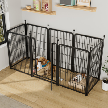 Dog Playpen 8 Panels 40\\" Height Heavy Duty Dog Fence Puppy Pen for Large Medium Small Dogs Indoor Outdoor Foldable Pet Exercise Pen