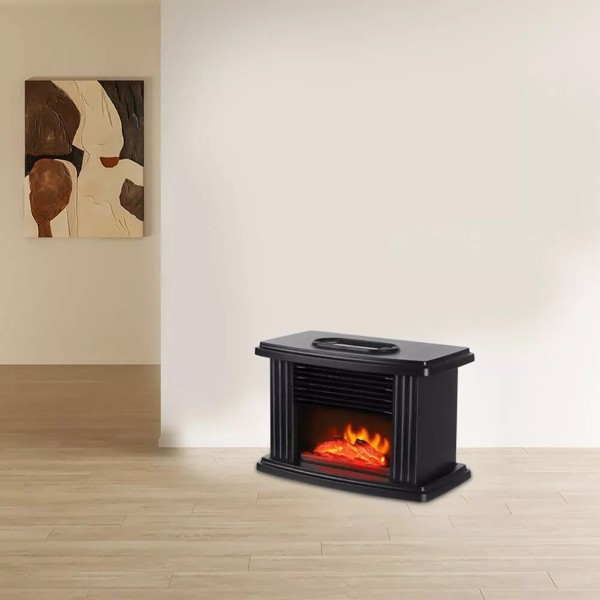 Portable Electric Fireplace Space Heater Heating Box 3D Flame Stove Log Burner