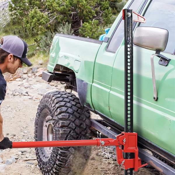 48'' Universal Farm Jack Tractor Truck SUV Bumper Jack Ratcheting Off Road Trail Jack 3-Ton Capacity Lift Bumper Utility