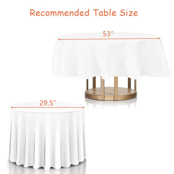 10 PCS White Restaurant Tablecloth ,90\\"