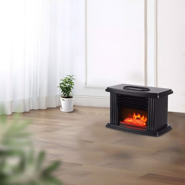 Portable Electric Fireplace Space Heater Heating Box 3D Flame Stove Log Burner