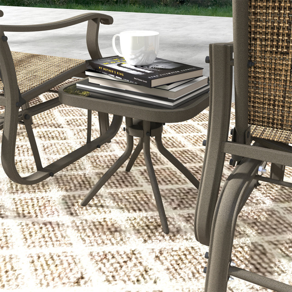 Outdoor dining table and chair