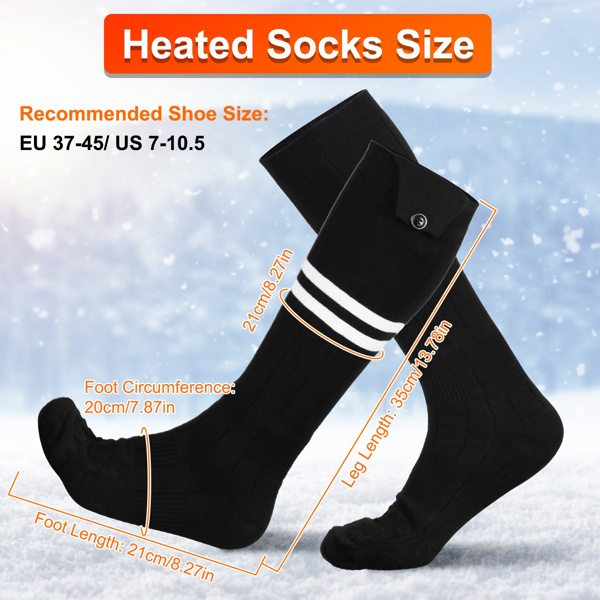 Heated Socks for Men Women Electric Heating Socks with APP Control 5000mAh Battery Rechargeable Thermal Socks Winter Warm Socks for Skiing Hiking Camping Hunting