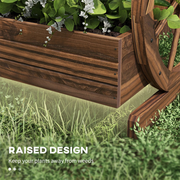 Wooden  Planter Box, 3-Tier Raised Garden Bed 