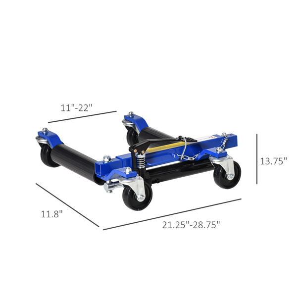 Car Hydraulic Wheel Dolly Tire Jack 1500LBS Set of 2