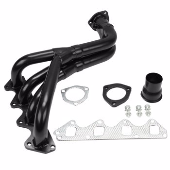 Black Exhaust Header for Suzuki 89-94 Geo Tracker 1.6L 85-95 Samurai 1.3L 89-94 Sidekick 1.6L MT001082(Ban the sale of Amazon)(No support for returns without reason)