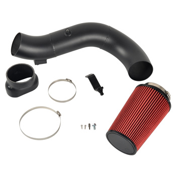 17-19 Ford 6.7L aluminum tube crepe paint Red air filter int MT020036 (Ban sale on Temu & Amazon)(No support for unconditional return)