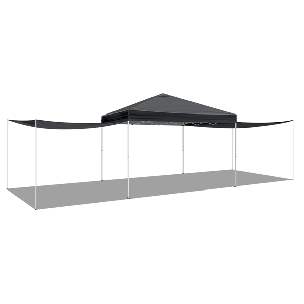 10x10FT pop up Canopy Tent with 2 sidewalls, Outdoor Canopy Tent for Parties