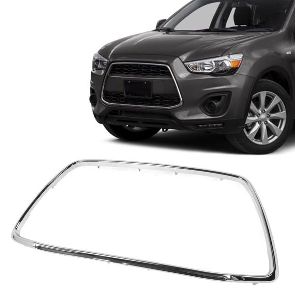 Front Bumper Grille Chrome Trim 6402A275 Protective Decorative Replacement for Mitsubishi Outlander Sport ASX RVR