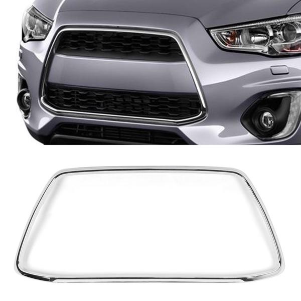 Front Bumper Grille Chrome Trim 6402A275 Protective Decorative Replacement for Mitsubishi Outlander Sport ASX RVR