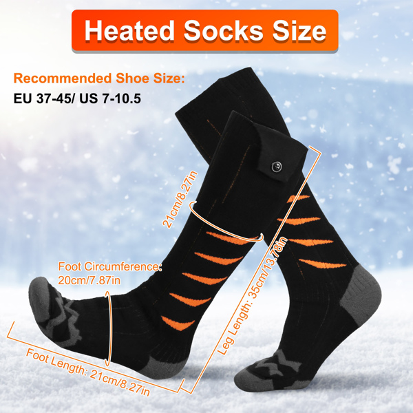 Heated Socks for Men Women Electric Heating Socks with APP Control 5000mAh Battery Rechargeable Thermal Socks Winter Warm Socks for Skiing Hiking Camping Hunting