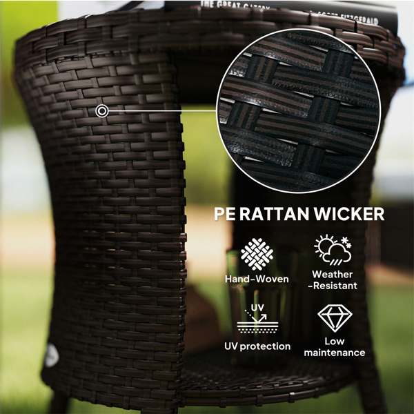 Rattan Table、Coffee Table ( Amazon Shipping)（Prohibited by WalMart）