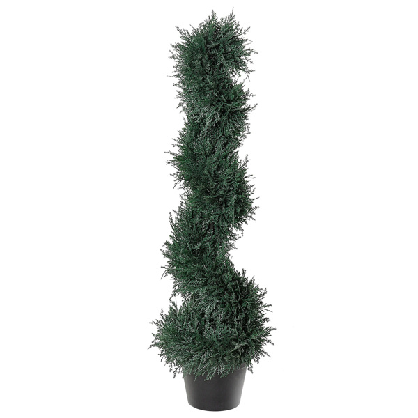 3 feet pre-potted spiral fake plant simulation tree