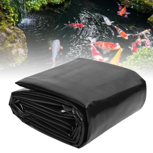 Pond Liner HDPE Prevent Leakage Easy Cutting for Outdoor Aquaculture Water Garden 0.5mm Thickness 4x6.1meter