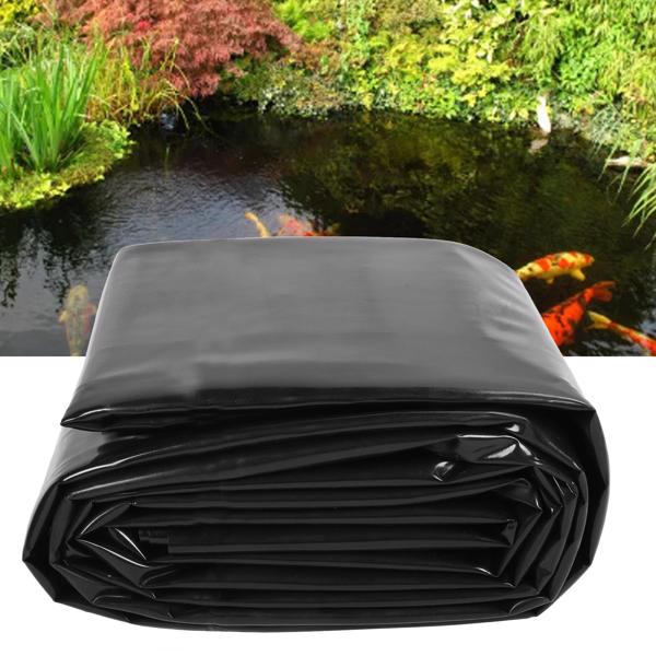 Pond Liner HDPE Prevent Leakage Easy Cutting for Outdoor Aquaculture Water Garden 0.5mm Thickness 4x6.1meter