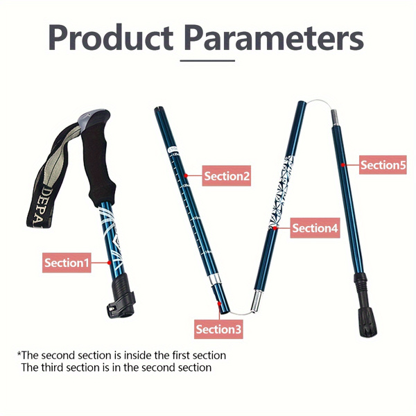 Trekking Poles for Hiking Poles Collapsible Lightweight Hiking Sticks Hiking Poles for Men Walking Sticks for Hiking Sticks for Women Walking Poles Hiking Poles for Women