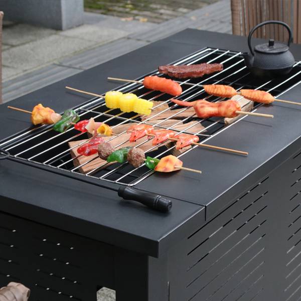 fire pit multifunctional chinese hibachi cooking tea bbq grill patio grill stove table outdoor furniture heating patio