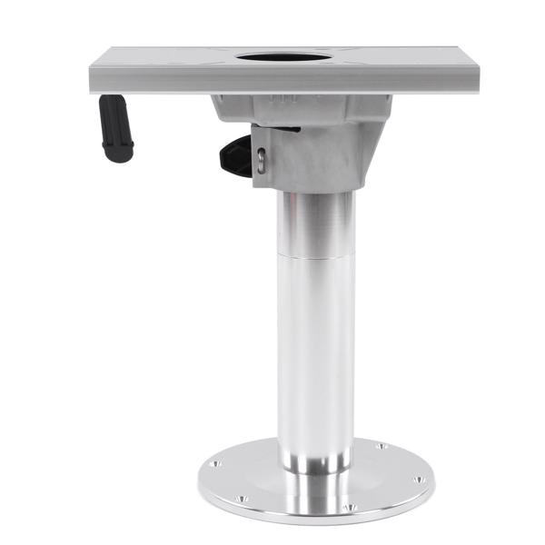 Adjustable Boat Seat Pedestal 330-480mm Height with 360° Swivel & Lock, Slide Rail for Vehicle Use