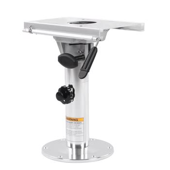 Seat Pedestal 330‑480mm Height Adjustable 360 Degree Swivel Lockable with Slide Rail for Boat Vehicle