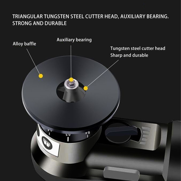 Handheld Mini Pneumatic Chamfering Machine 45 degree Edge Trimming and Deburring R-Corner Chamfering Arc