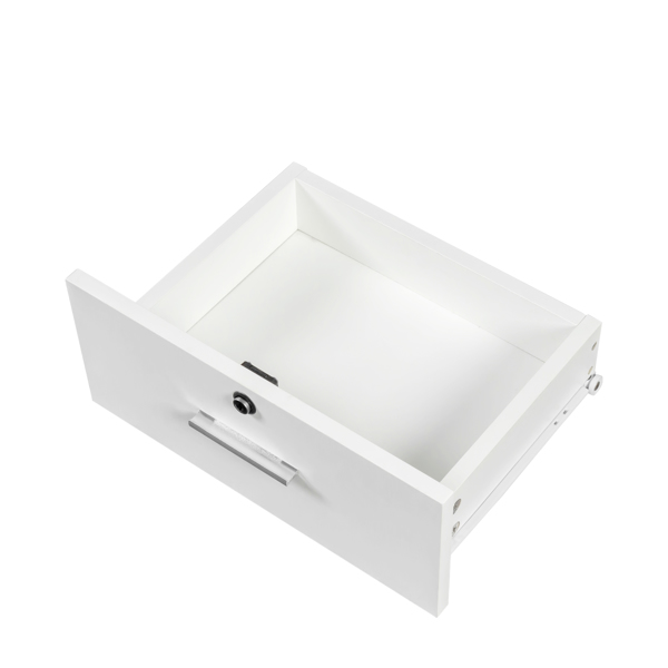 White modern simple hair desk, multi-layer storage, large storage space