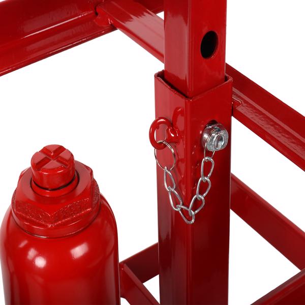 Hydraulic ramp elevator 5 Ton lift height 10-15 inches 1 set of 2 red iron MT034021 (Ban the sale of Amazon)(No support for returns without reason)